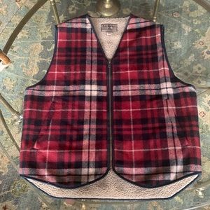 LL Bean Wool & Shearling Vest